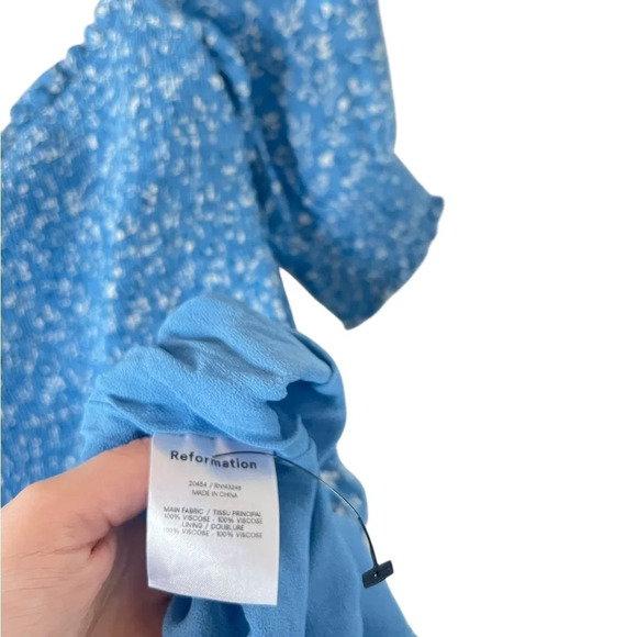 Reformation Elle Smocked Minidress - Suzette - Picture 6 of 8